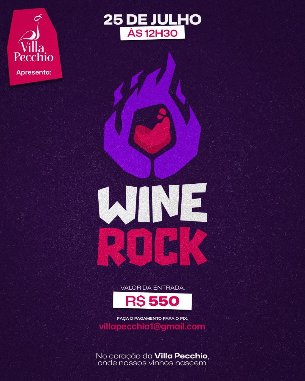 Flyer do Wine Rock 26